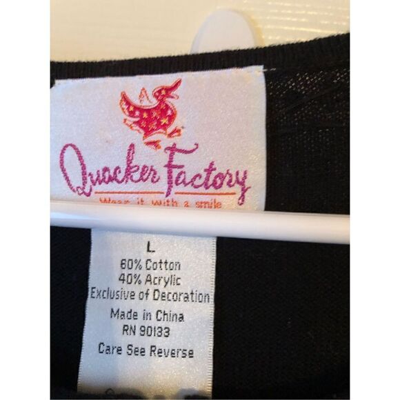 Quacker Factory Beaded Sweater L - Picture 8 of 11